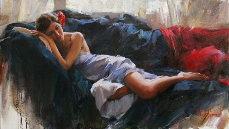 Original Painting, Sweet Memories by Michael & Inessa Garmash