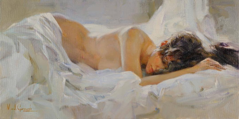 Original Painting, Tenderness by Michael & Inessa Garmash