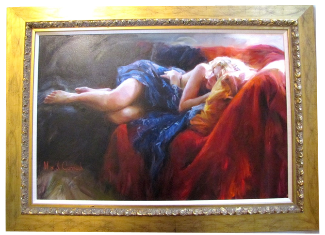 Original Painting, Light Dreamer by Michael & Inessa Garmash