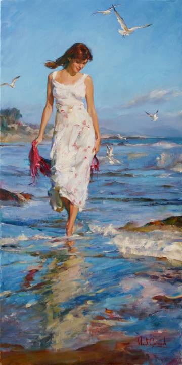 Original Painting, Springtime by Michael & Inessa Garmash