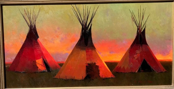 Original Painting, Buffalo Head
 by R. Tom Gilleon