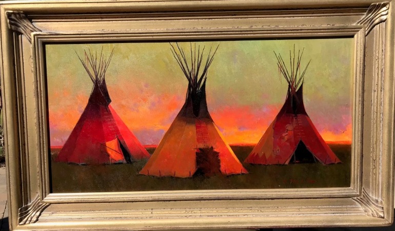 Original Painting, Buffalo Head
 by R. Tom Gilleon
