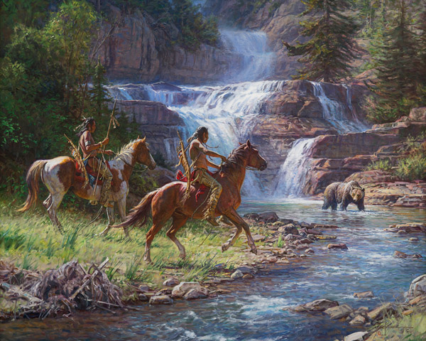 Encounter at the Falls by Martin Grelle
