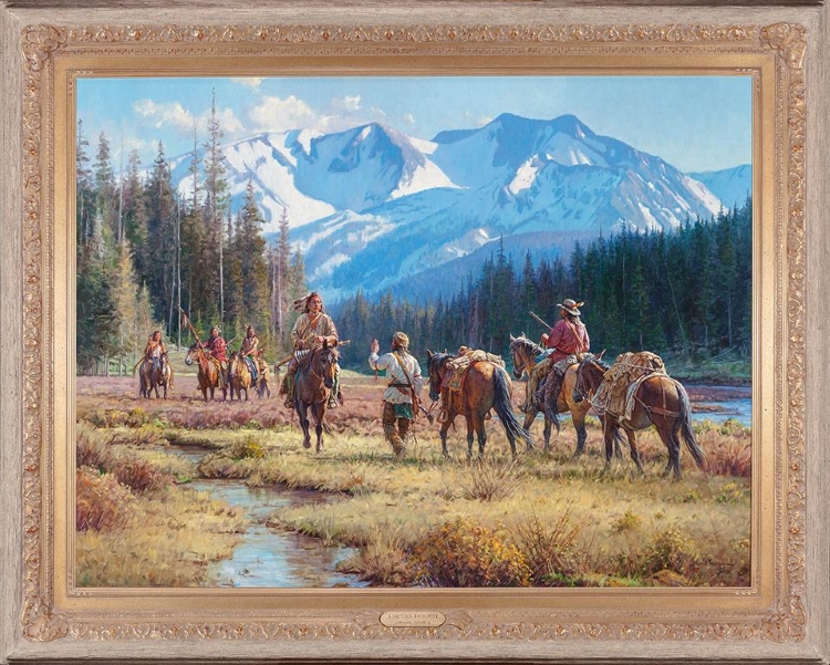 Original Painting, A Cautious Encounter by Martin Grelle