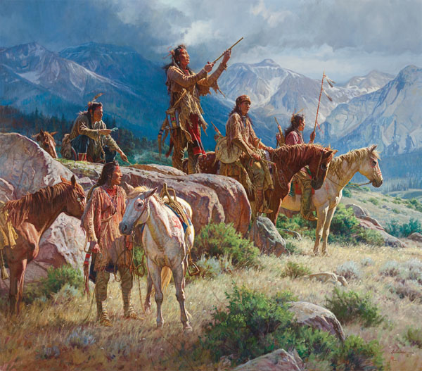 Running with the Elk-Dogs by Martin Grelle