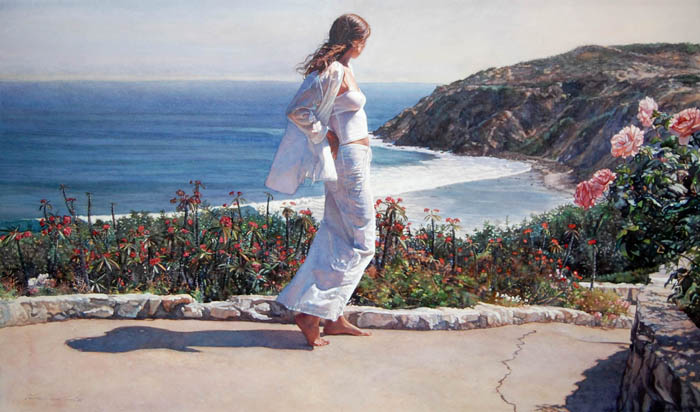 Original Painting, Beyond the Path by Steve Hanks