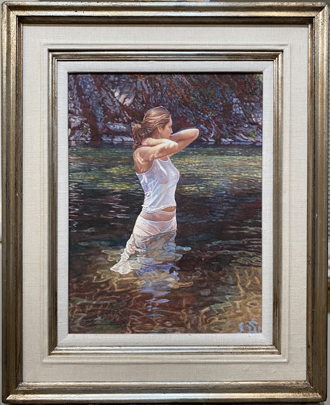 Original Painting, In Midstream by Steve Hanks
