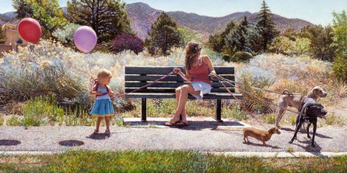 Original Painting, Holding it all Together by Steve Hanks