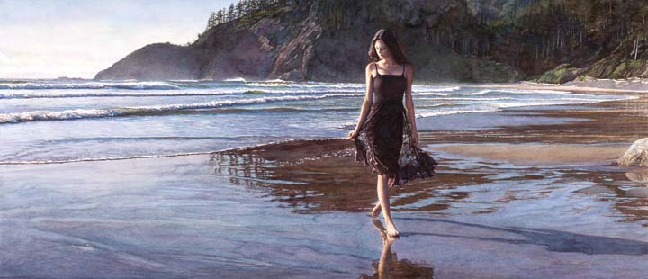 Original Painting, Northwestern Coastline by Steve Hanks