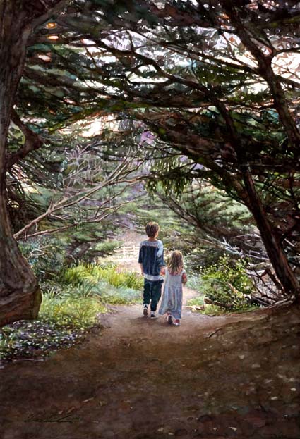 Original Painting, Of Many Paths They Will Take by Steve Hanks