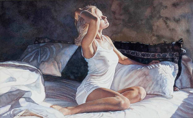 Original Painting, Seeking the Light by Steve Hanks
