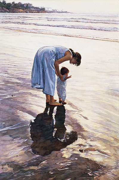 Original Painting, Standing on Their Own Two Feet by Steve Hanks