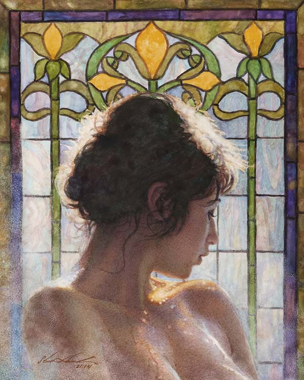 Original Painting, Steam Bath by Steve Hanks