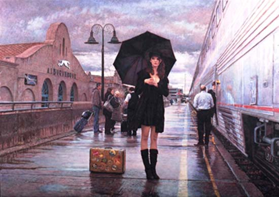 Original Painting, There are Places to Go by Steve Hanks