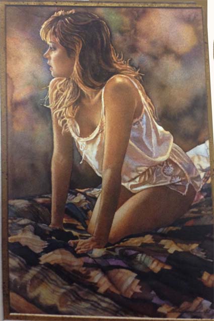 Original Painting, Thoughts of Monique by Steve Hanks