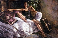 Original Painting, Her Warm Presence by Steve Hanks