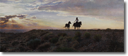 Original Painting, Summer Sunset by Steve Hanks