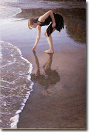 Original Painting, Where the Ocean Paints the Sand by Steve Hanks