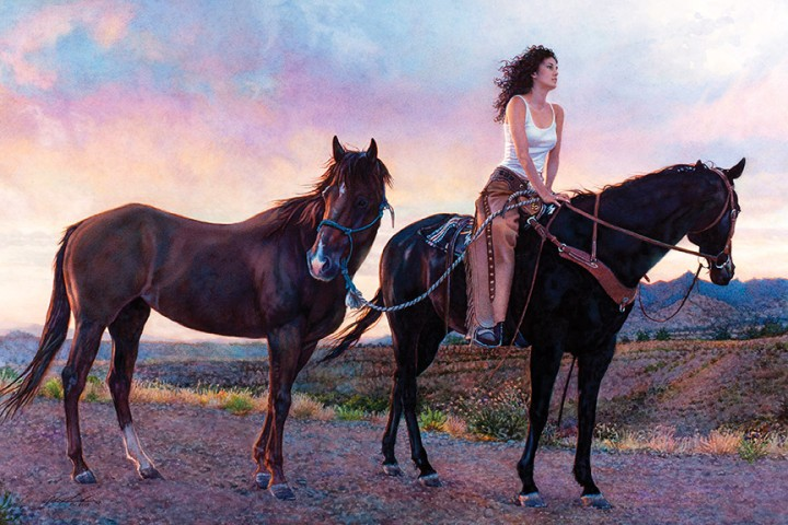 Original Painting, When the Day is Done by Steve Hanks