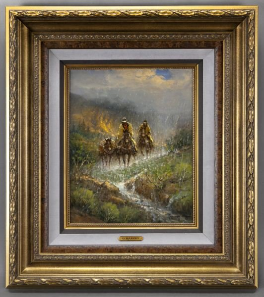 Original Painting, A Spring Soaking by G. Harvey