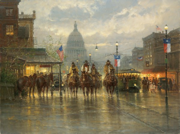 Cowhands on the Avenue by G. Harvey