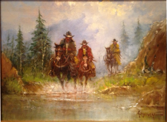 Original Painting, Creek Crossing by G. Harvey