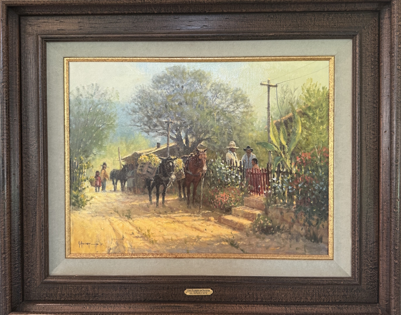 Original Painting, Las Flores de Ixtapan by G. Harvey