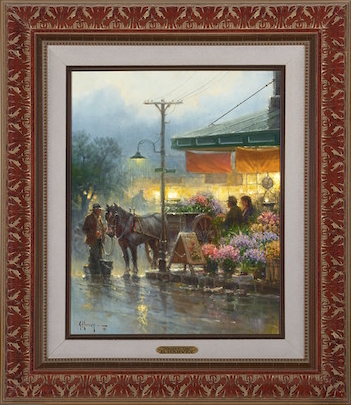 Original Painting, Market Day by G. Harvey