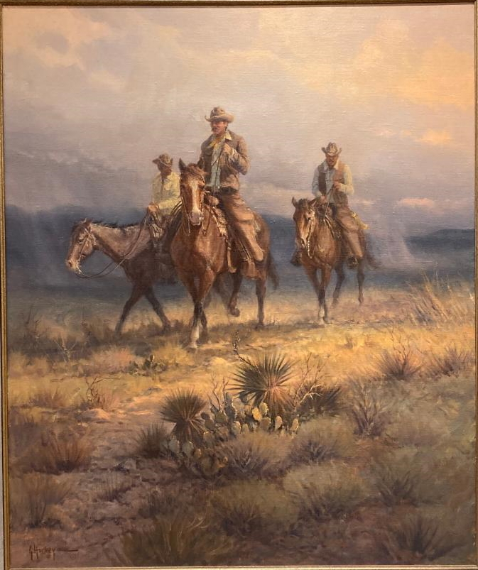 Original Painting, The Cowpunchers by G. Harvey