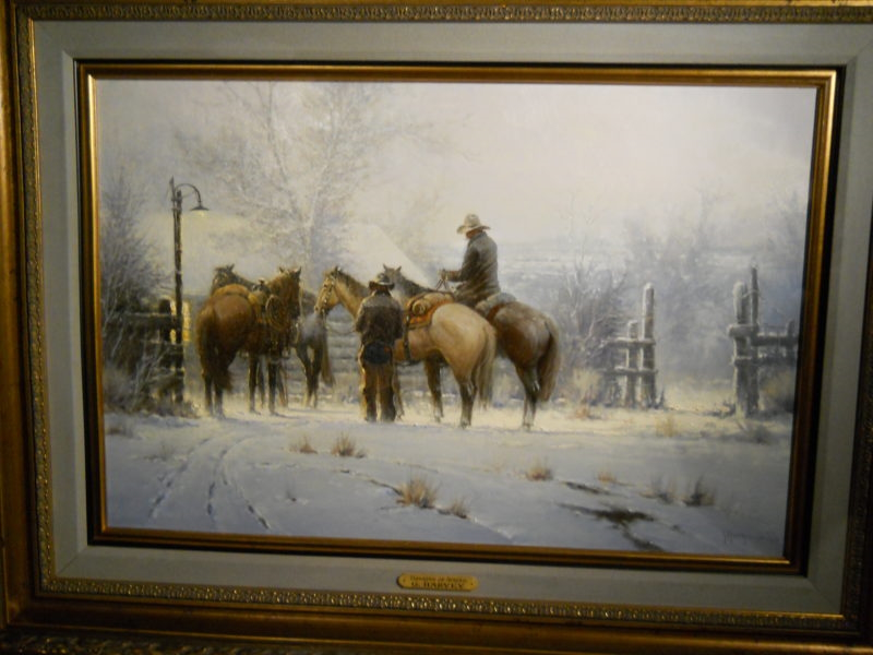 Original Painting, Thinking of Spring by G. Harvey