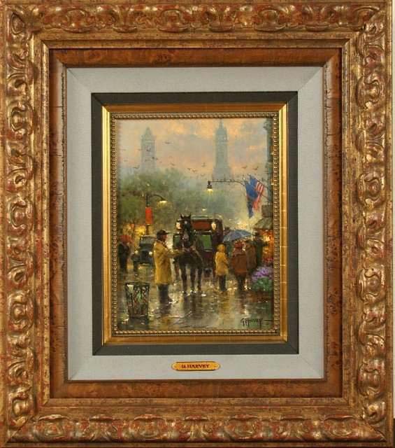 Original Painting, Manhattan Showers by G. Harvey