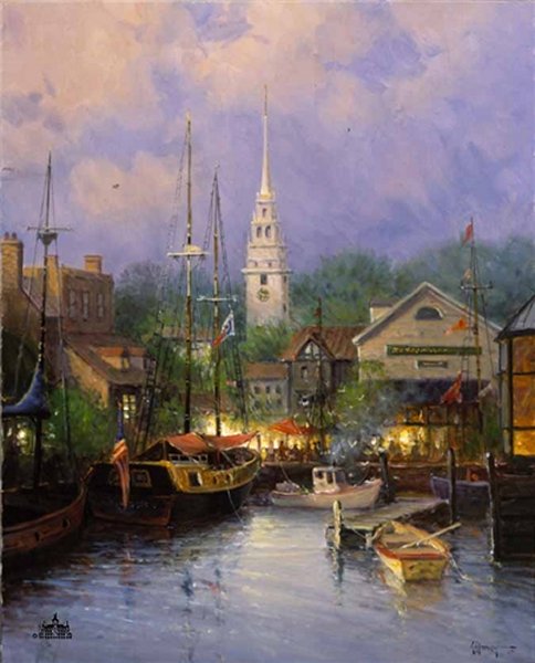 New England Harbor by G. Harvey by G. Harvey