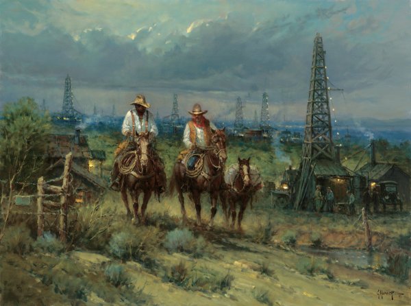 Oil Patch Cowhands by G. Harvey by G. Harvey