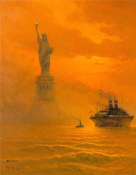 The Lamp Beside the Golden Door by G. Harvey by G. Harvey