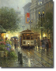 Cable Car on Powell Street by G. Harvey