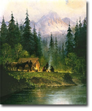 Camp in the Tetons by G. Harvey