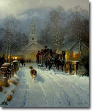 Christmas in the Village by G. Harvey
