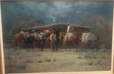 Original Painting, Cow Camp Drifter by G. Harvey