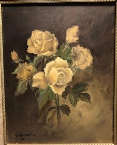 Original Painting, Roses by G. Harvey