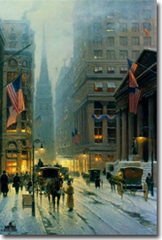 Wall Street - New York by G. Harvey
