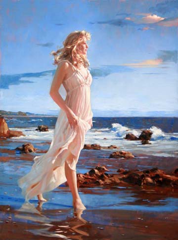 Original Painting, Ocean's Grace by Richard Johnson