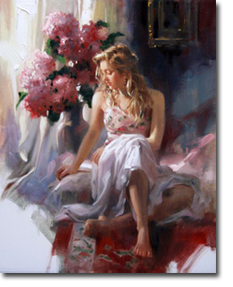 Original Painting, French Window by Richard Johnson