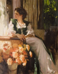 Original Painting, The Settee by Richard Johnson