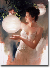 Original Painting, Bella Rosa by Richard Johnson