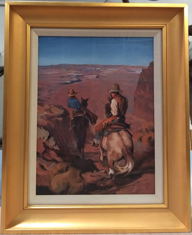 Original Oil on Canvas, On Top of the World by Mark Maggiori