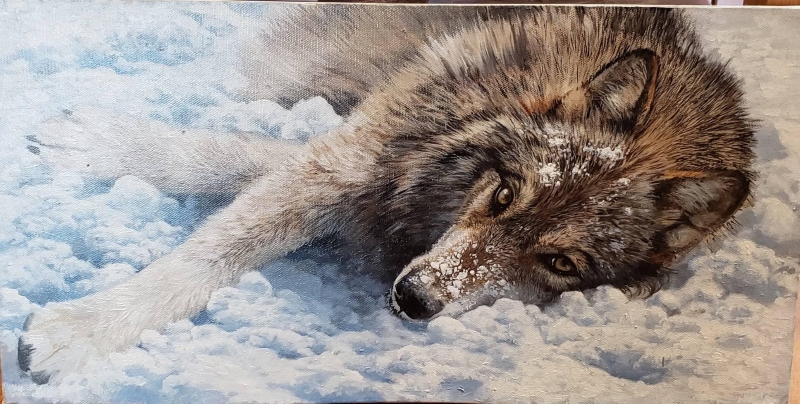 Original painting Taking a Break by Bonnie Marris