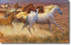 Original Painting, Chasing Sundown by Bonnie Marris