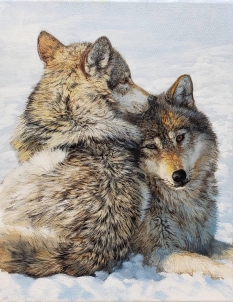 Original Painting, A Special Bond by Bonnie Marris