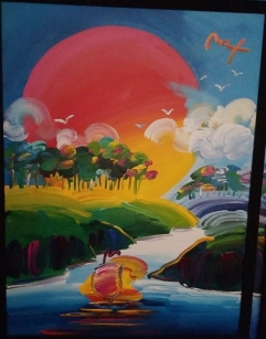 Original Painting, Without Borders by Peter Max