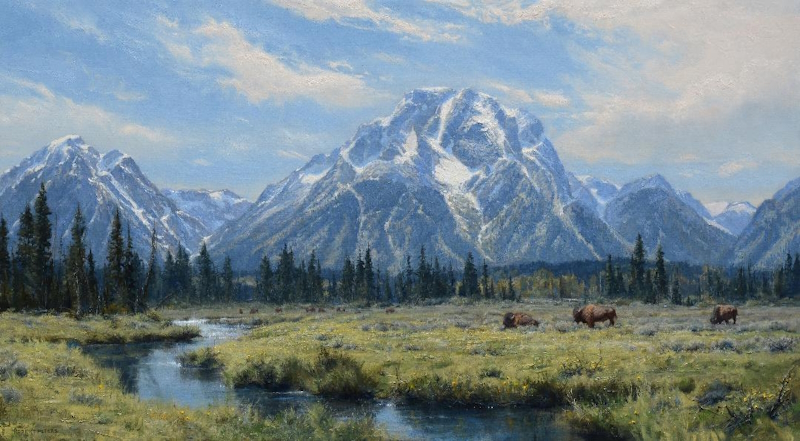 Original painting Western Harmony by Robert Peters